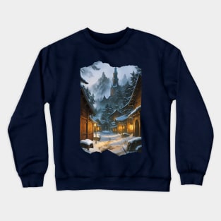 Village of Barovia in Wintertime Crewneck Sweatshirt